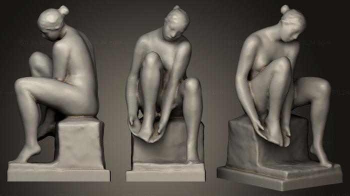 Статуи античные и исторические (Статуя женщины, STKA_1293) 3D модель для ЧПУ станка